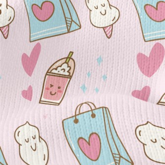 Shiny Shopping Shopping Bag Stretch Jersey