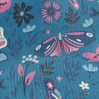 Colorful Flying Butterflies Stretch Jersey