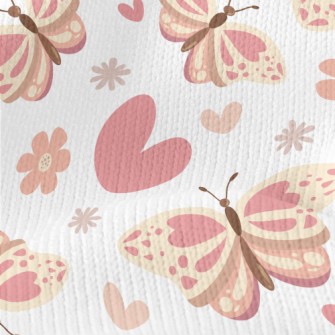 Pink Scented Little Butterfly Stretch Jersey
