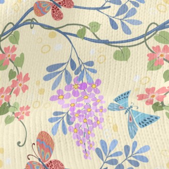 Flower World Butterfly Stretch Jersey