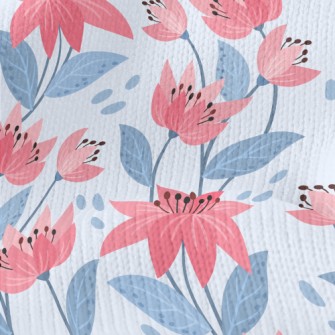 Bright Flowers In Bloom Stretch Jersey