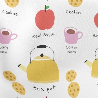 Coffee And Biscuits Lightweight Cotton Poplin