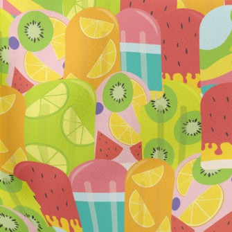 Fruit Pulp Ice Cream Lightweight Cotton Poplin