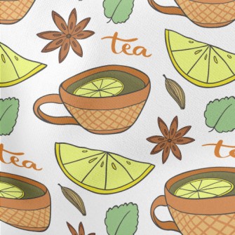 Throat Orange Tea Lightweight Cotton Poplin
