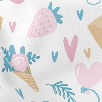 Love Bouquet Love Letter Lightweight Cotton Poplin