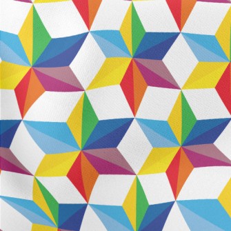 Three-dimensional Ray Hexagona Lightweight Cotton Poplin