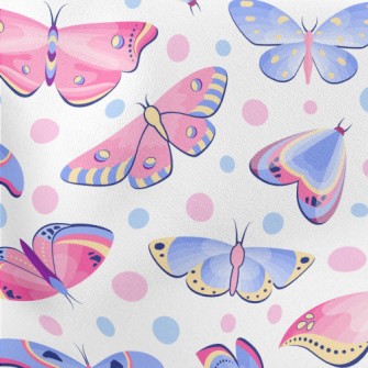 Beautiful Pattern Butterfly Lightweight Cotton Poplin