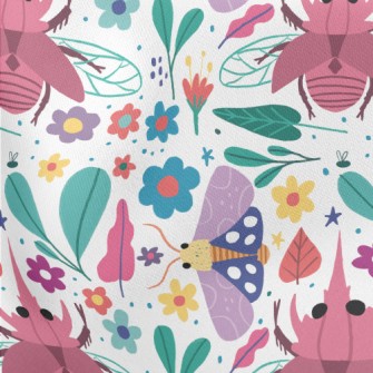 Garden Moth Unicorn Lightweight Cotton Poplin