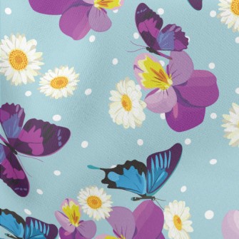 Elegant Butterfly Lightweight Cotton Poplin