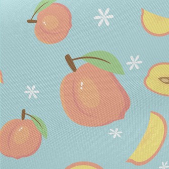 Fragrant And Delicious Peach Midweight Cotton Poplin