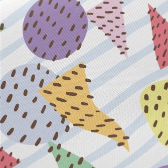 Art Abstract Scribbling Midweight Cotton Poplin