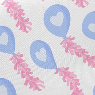 Love Ribbon Balloon Midweight Cotton Poplin