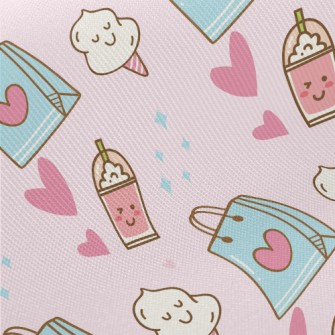 Shiny Shopping Shopping Bag Midweight Cotton Poplin