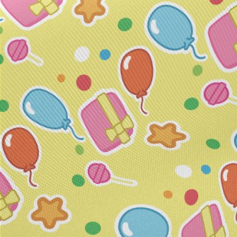 Colorful Balloon Gifts Midweight Cotton Poplin