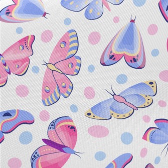 Beautiful Pattern Butterfly Midweight Cotton Poplin