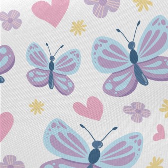Lively And Playful Butterfly Midweight Cotton Poplin