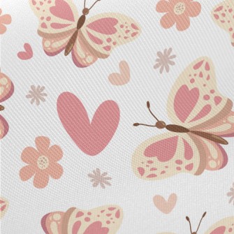 Pink Scented Little Butterfly Midweight Cotton Poplin