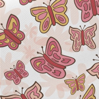 Simple Drawing Of Butterfly Midweight Cotton Poplin