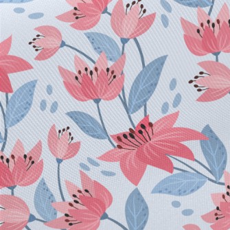Bright Flowers In Bloom Midweight Cotton Poplin