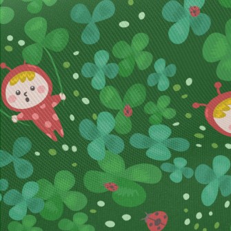 Clover Ladybug Elf Midweight Cotton Poplin