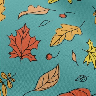 Graffiti Simple Maple Leaf Chiffon