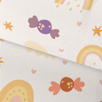 Pink Cute Ghost Pumpkin Waterproof Oxford