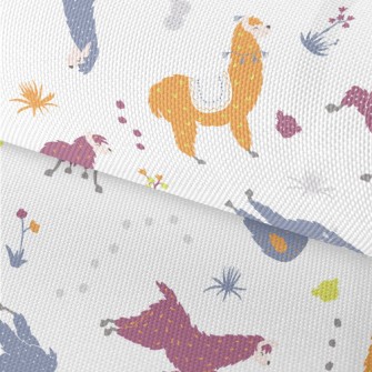 Brightly Colored Alpacas Waterproof Oxford