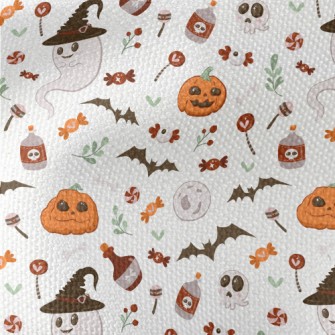 Bright And Cute Ghost Skull Pu Waterproof Canvas
