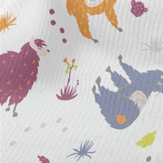 Brightly Colored Alpacas Terry