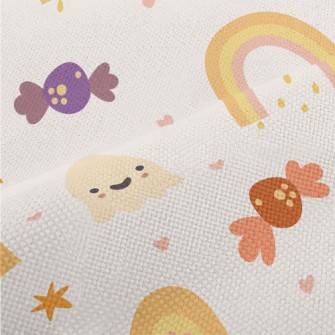 Pink Cute Ghost Pumpkin Performance Linen