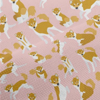 Realistic Color Block Shiba In Performance Linen