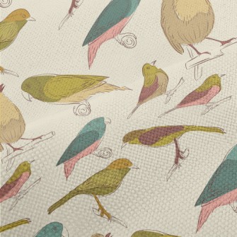 Simple Graffiti Of Various Bir Performance Linen