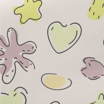 Doodle Style Starfish Twill