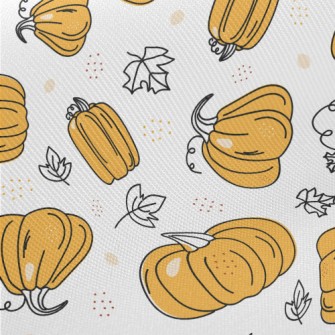 Cartoon Pumpkin Twill