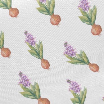 Watercolor Beautiful Flowers Twill