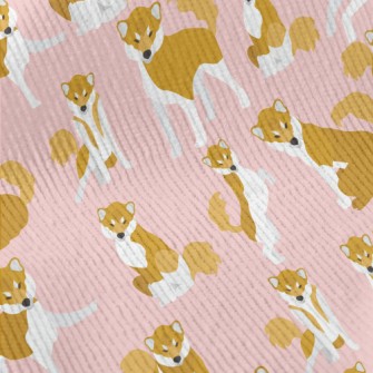 Realistic Color Block Shiba In Standard Corduroy