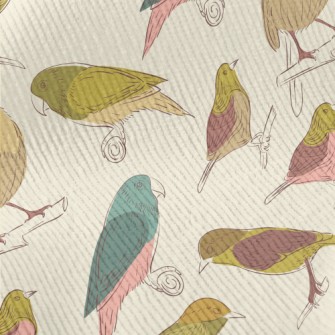 Simple Graffiti Of Various Bir Standard Corduroy