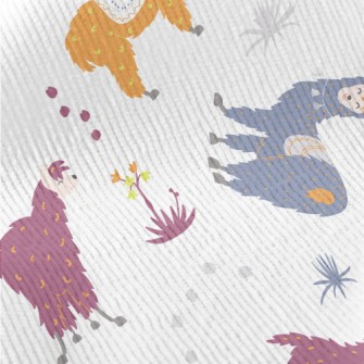 Brightly Colored Alpacas Standard Corduroy