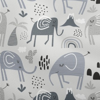 Elephants With Various Pattern Dobby