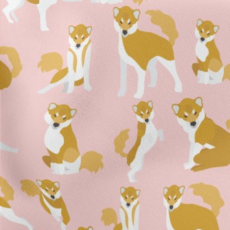 Realistic Color Block Shiba In Stretch Ponte