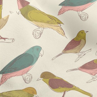 Simple Graffiti Of Various Bir Micro Fleece