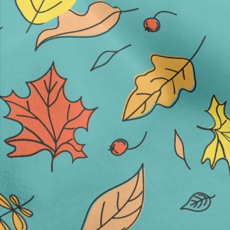 Graffiti Simple Maple Leaf Micro Fleece