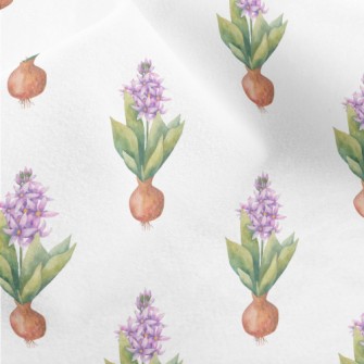 Watercolor Beautiful Flowers Micro Fleece