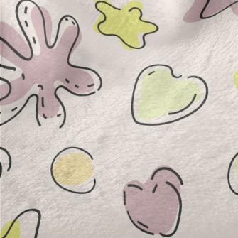 Doodle Style Starfish Minky