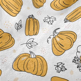 Cartoon Pumpkin Minky