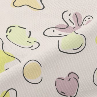 Doodle Style Starfish Piqué