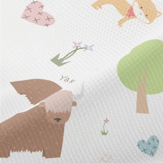 I Love Cute Animals Piqué