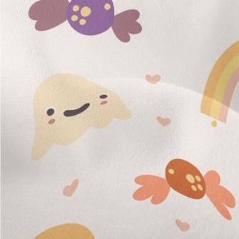 Pink Cute Ghost Pumpkin Lightweight Performance Linen