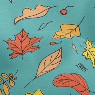 Graffiti Simple Maple Leaf Lightweight Performance Linen