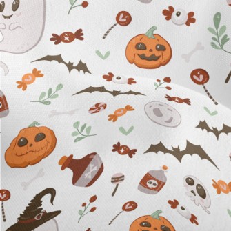 Bright And Cute Ghost Skull Pu Lightweight Performance Linen